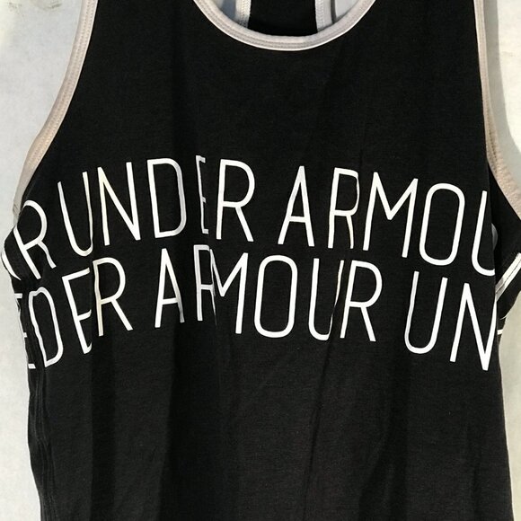 Under Armour Youth Medium Black Workout Tank Top Tee - Picture 5 of 10